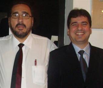 Deputado Amauri Teixeira ao lado do presidente da DS Salvador Luiz Fernando Nogueira