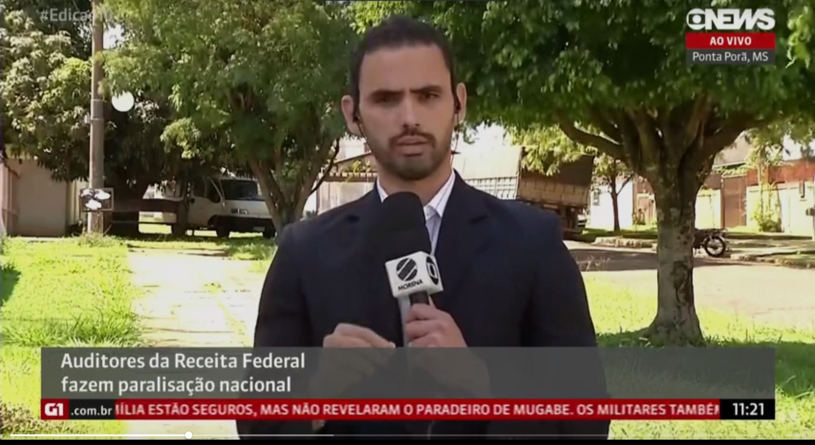 Paralisação nacional dos Auditores da Receita Federal na Globo News