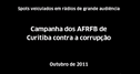 Campanha dos AFRFB de Curitiba contra a corrupção